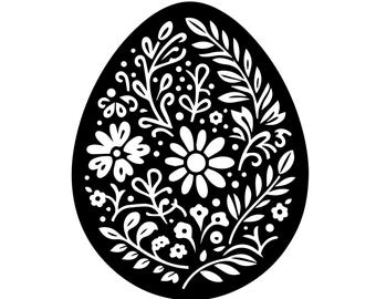 Easter Egg Bundle SVG | Easter 2025 Cut Files | Easter Egg Silhouette ...