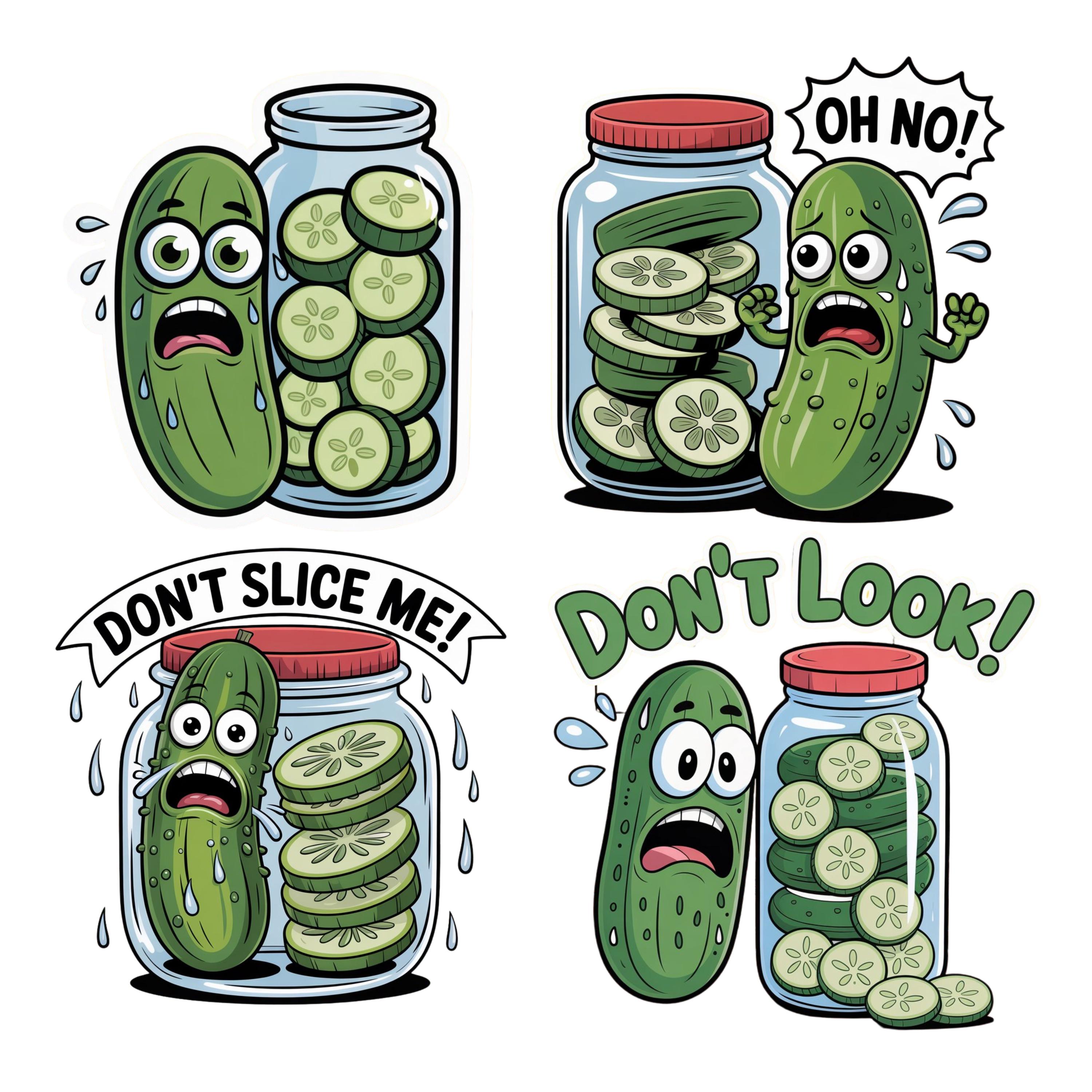 Funny Pickle Lover Png Set, Pickle Jar Png, Canning Pickles ...