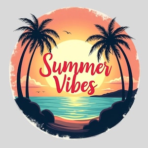 Summer Vibes Png, Retro Summer Png, Hello Summer Png, Trendy Summer Png, Beach Png, Retro Summer Sublimation Designs Download