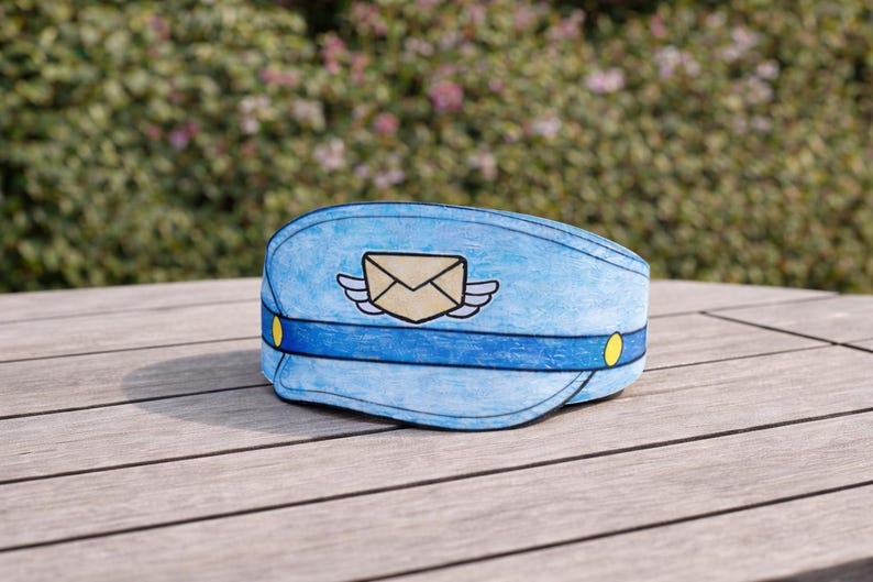 Postman Hat Coloring Cut Out Craft | Kids Play Pretend Crowns ...