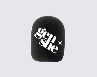 Custom Samson Q9U Pop Filter / Windscreen - Full-Color Logo, Branded Mic Cover