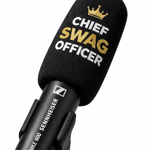 Filtro antipop/paravientos personalizado para Sennheiser MKE 600: funda de espuma con logotipo.