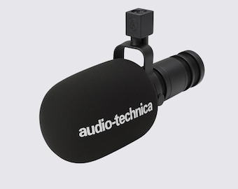 Custom Audio-Technica BP40 Pop Filter / Windscreen – Hypercardioid Mic Foam Cover for Broadcast & Podcasting