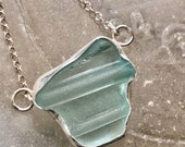 antique mason jar sea glass necklace