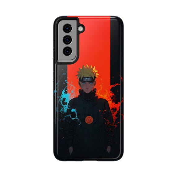 Naruto Phone Case Fire and Ice Chakra Power Anime iPhone and