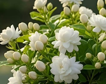 Semillas de flor de jazmín árabe, planta aromática (12 semillas)