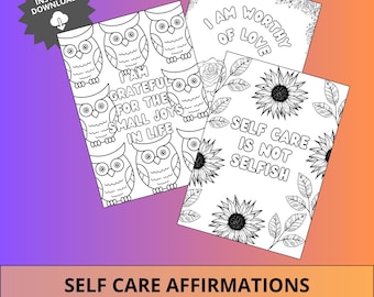 Affirmationen für Selbstfürsorge | Mentales Wohlbefinden (Digitaler Download)