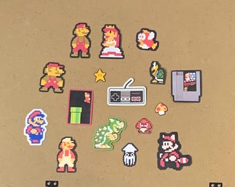 Retro NES Super Mario Waterproof Vinyl Sticker Set