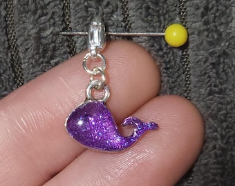 Purple Whale charm