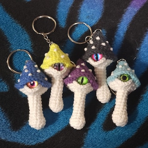 Eyeball Mushroom Keychain
