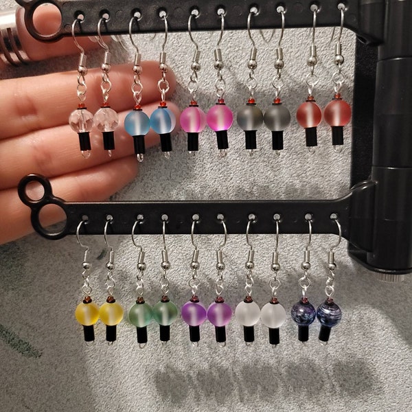 BTS Army Bomb Hook Earrings (clip on version available, many style options)