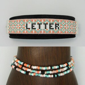 Pulsera inspirada en letras (2 opciones de estilo) - Jimin