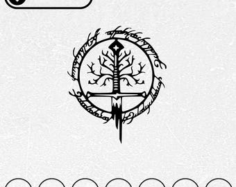 ロード・オブ・ザ・リング 剣 SVG | レーザーカットファイル、CNCルーター（デジタルダウンロード）