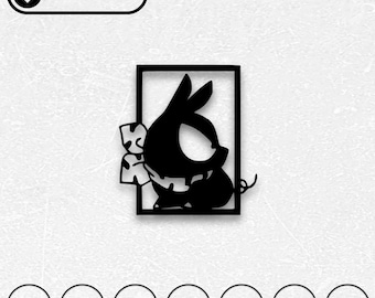 らんま1/2アニメウォールアートレーザーカットファイル | Glowforge、CNCルーター（デジタルダウンロード）