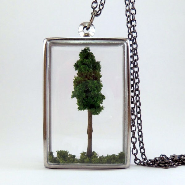 Tree Terrarium Necklace - Adopt a Tree No.38 - FREE Shipping