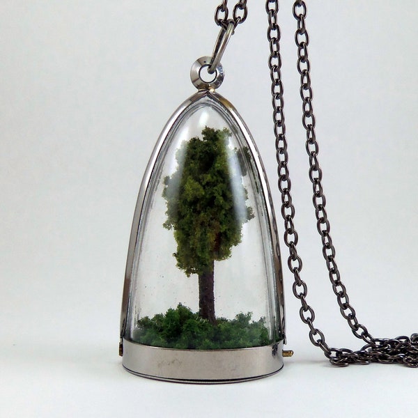 Tree Terrarium Necklace - Adopt a Tree No.37 - FREE Shipping