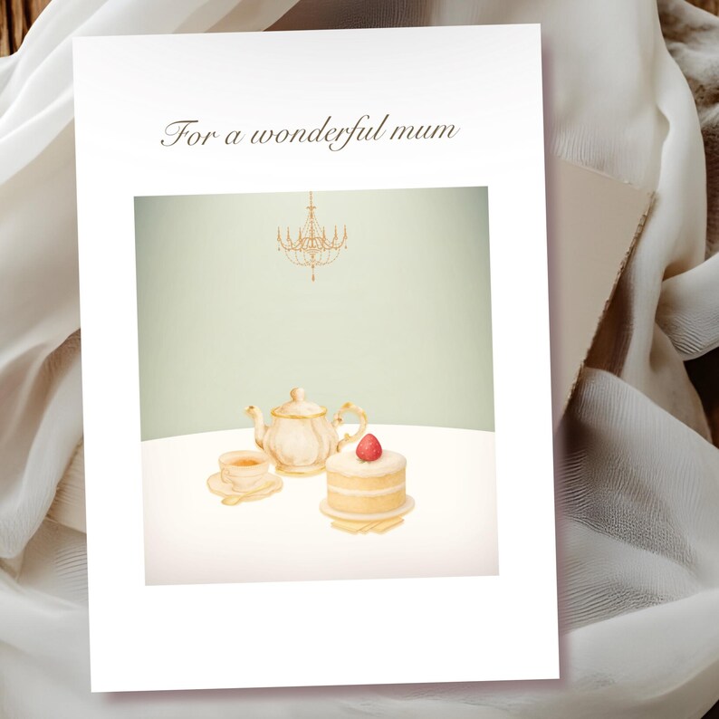 Old English Co. Mother's Day Card - Card For Mum - Sunflower Mother's Day Card - Cute Floral Garden Design For Her - Stylish Card For Her | Blank