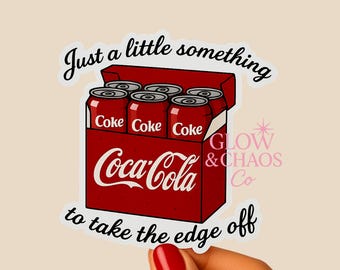 Coca Cola Sticker: Funny Glossy Waterproof Vinyl Decal
