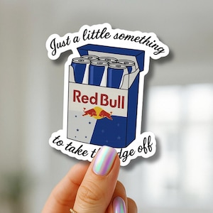 Funny Energy Drink Parody Sticker – Glossy Vinyl Decal for Laptops, Water Bottles