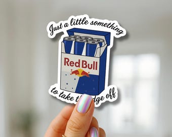 Funny Energy Drink Parody Sticker – Glossy Vinyl Decal for Laptops, Water Bottles