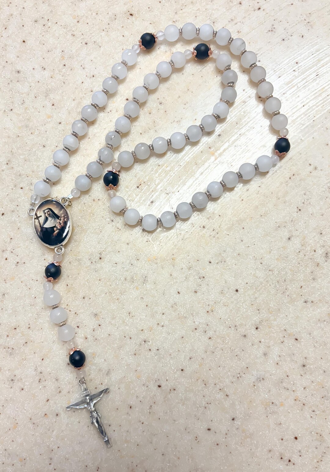 St. Rita Rosary - Etsy