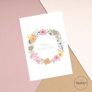 Printable Mother&#39;s Day Card / Happy Mother&#39;s Day Card / Digital Mother&#39;s Day Card / Printable Card