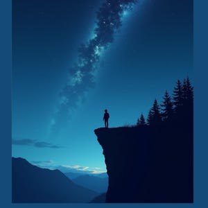 Dream Big Inspirational Poster - Night Sky Stars Print, motivierende Wandkunst, Download, Digitaldruck, A2 A3 A4 Printable Decor