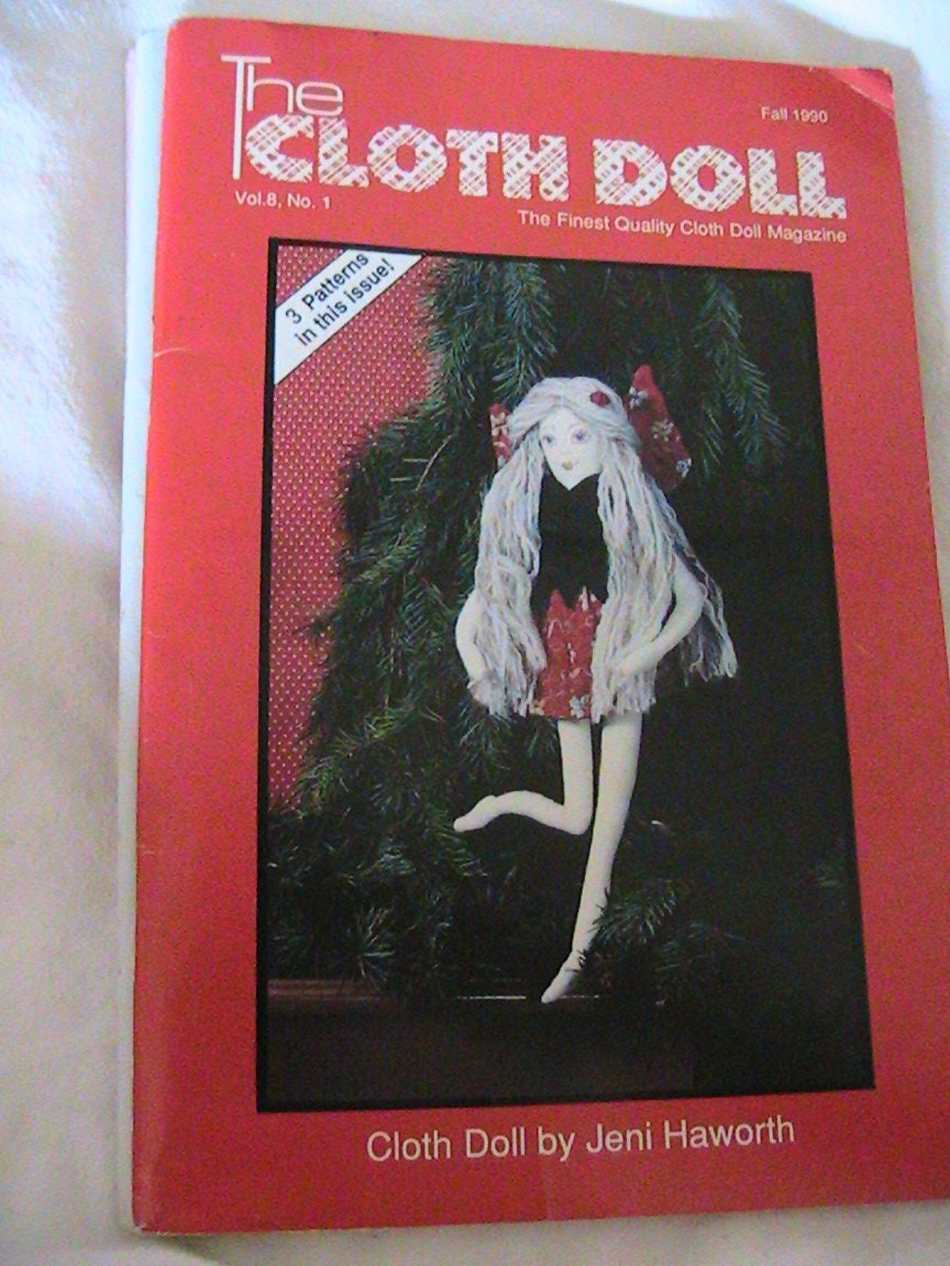 THE CLOTH DOLL 1990 Vol 8~No 1 cloth art doll patterns~techniqs~how to magazine 