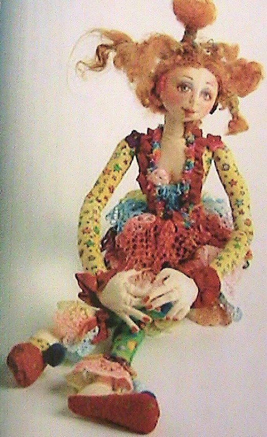 QUEEN JORINDA & her closet Patti Culea *RARE OOP cloth art FLAT doll pattern 