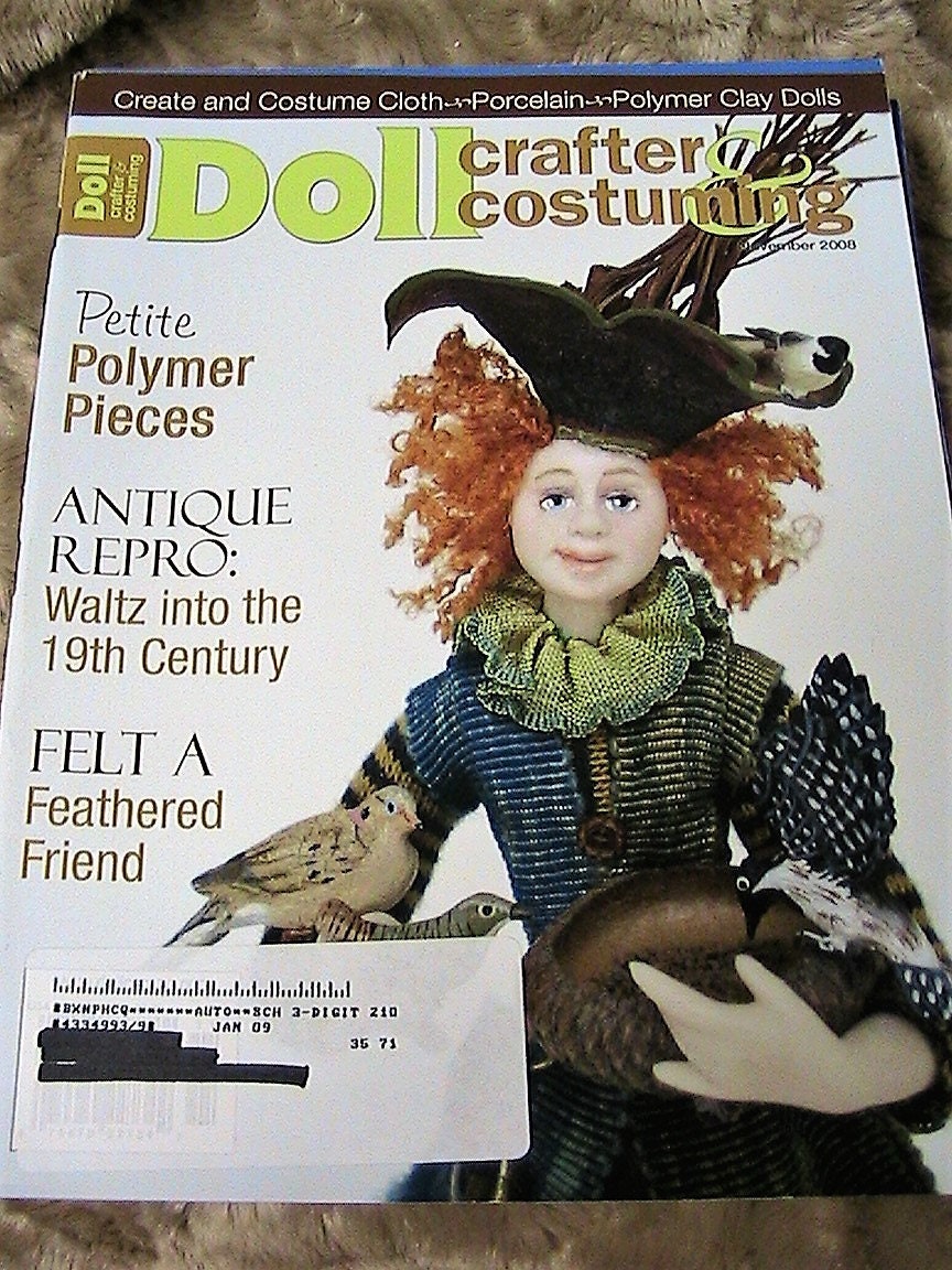OOP costuminghowtovariety RARE polymer clay dolls Porcelain DOLL