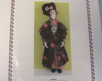 Mrs THOMPSON~Barb Keeling~RARE 2002~20" Senior Lady PDF cloth art doll pattern