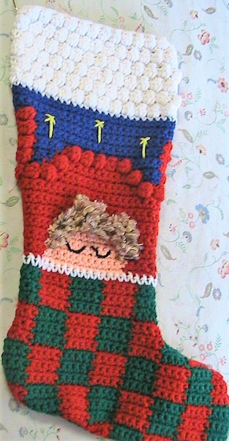 Black Girl PIGTAILS Sleeping Under Quilt Stocking Crochet 3D Etsy