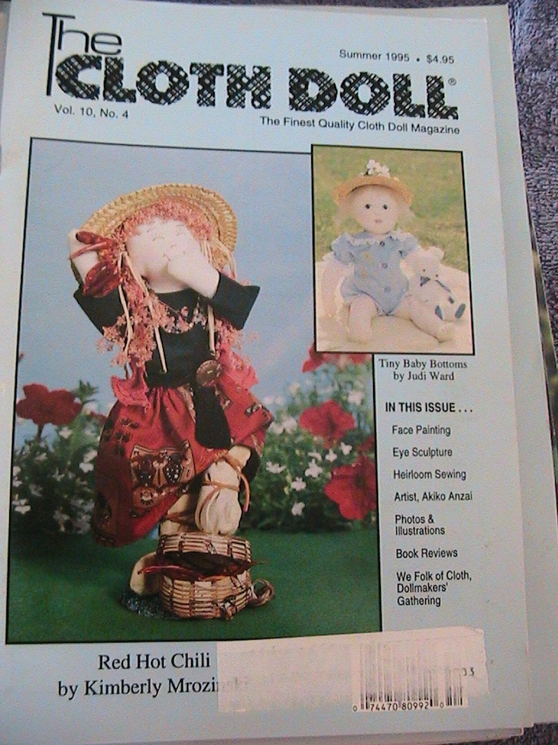THE CLOTH DOLL Summer 1984 Vol 2 No 4 cloth art doll patterns~how to magazine 