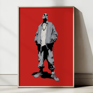 Hip Hop Style Digital Art - Urban Streetwear Poster, Rap Culture Wall Art Printable Download