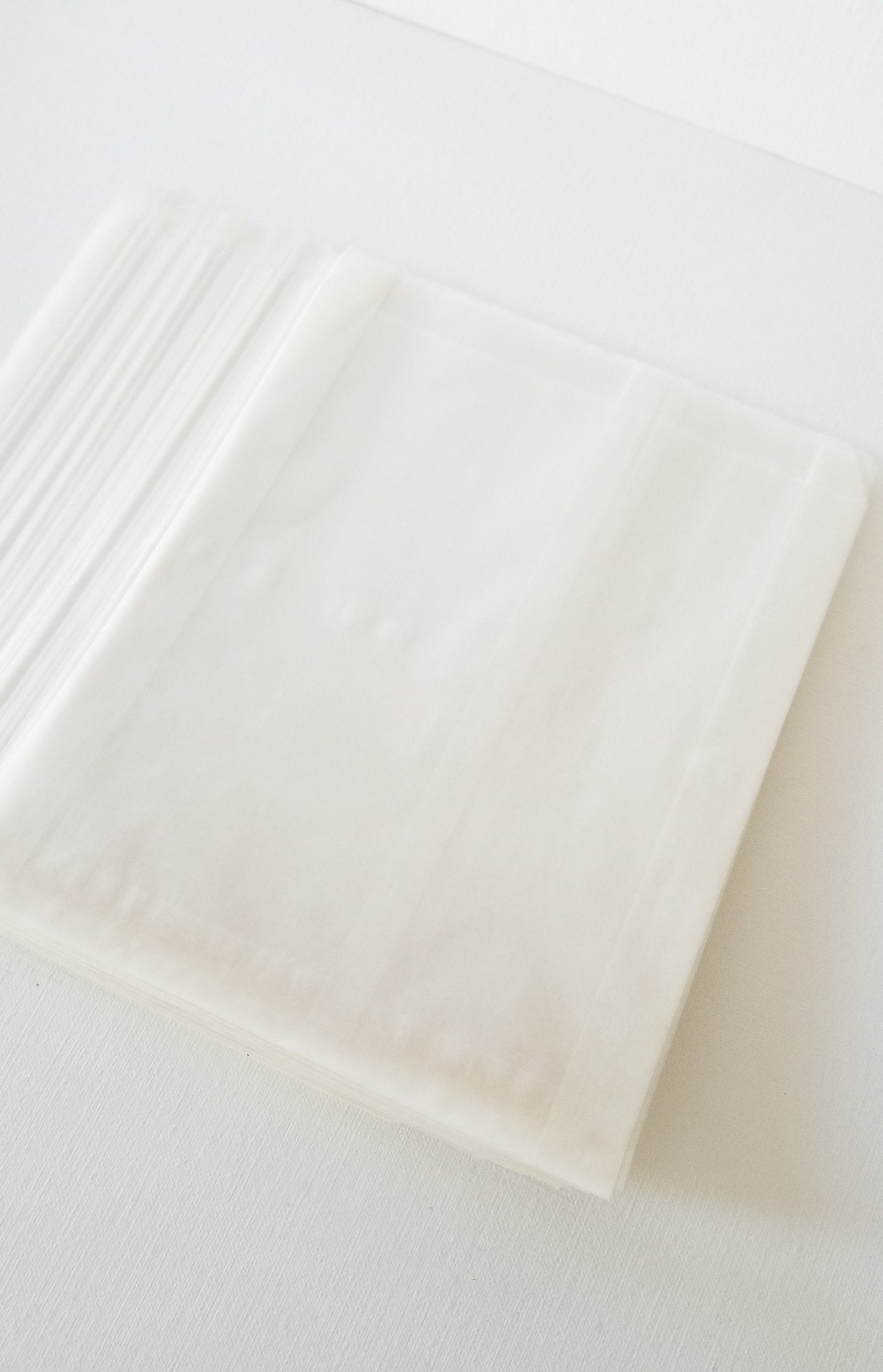 60g 70g White Glassine Paper Waterproof / Greaseproof For Food