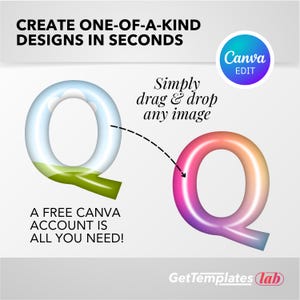 Paquete de marcos de Canva con fuentes de alfabeto, paquete de plantillas de alfabetos de Canva, fuente de letras, fuente de Canva con letras 3D rellenables, marco de letras, fuente de marco de Canva