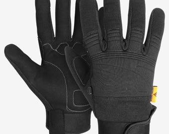 Men’s Motorcycle Gloves Touchscreen Riding Gloves Black Motorbike Gloves Amara Protective Cycling Gloves Scooter Bike Biker Gift