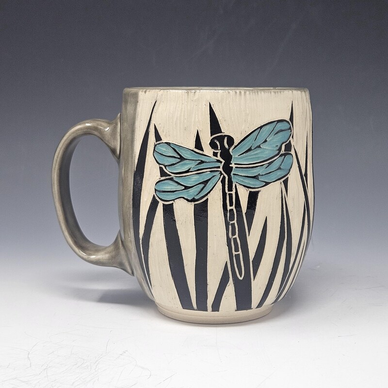 Dragonfly Ceramic Tea Infuser Mug main image 0
