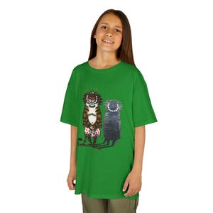 Cartoon Tiger T-Shirt, Ideal Gift for Boys and Girls, Whimsical Kids T-Shirt with Playful Animal Designs, Cute Animal Tee,  Gift for Kids