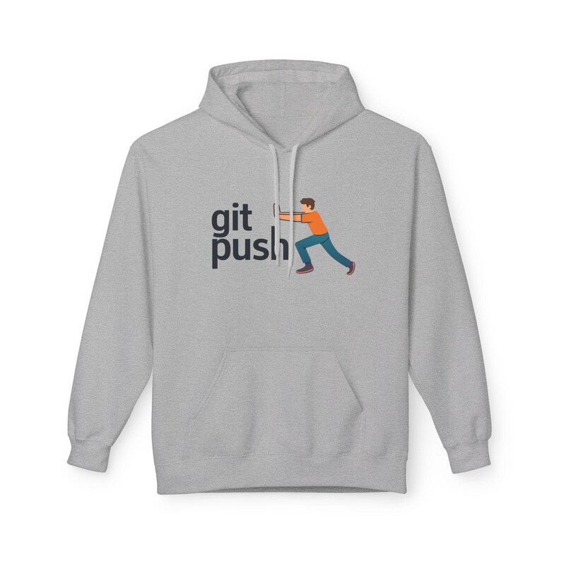 git push hoodie | developer programming humor, coder sweatshirt image 5