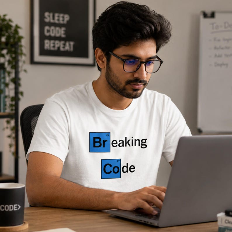 Breaking Code T-Shirt | Programmer, Developer, Computer Science Gift image 2