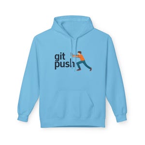 git push hoodie | developer programming humor, coder sweatshirt image 8