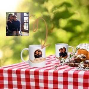 Custom Animated Mug with Your Photo - Best Mom, Dad Gift, Personalized Cartoon Portrait Cup, Mother's Day Gift Idea, Father's Day Gift Idea