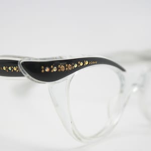 cat eye glasses rhinestone cateye eyeglasses NOS Vintage