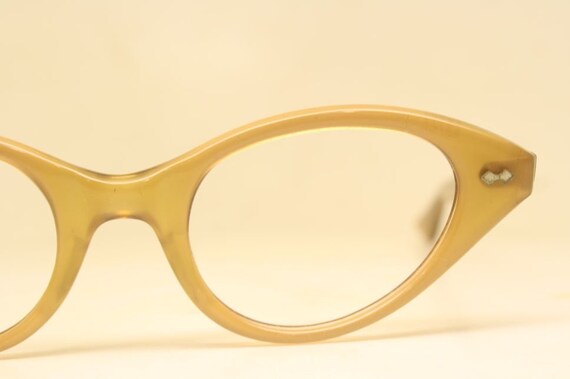 vintage cat eye glasses rust cateye frames unused - image 4