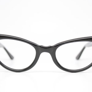 Small cat eye glasses black vintage cateye eyeglasses image 3