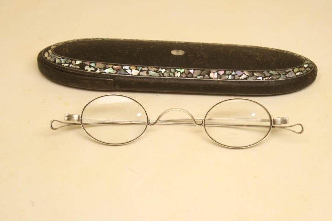 Antique Eyeglasses 19th Century Pure Coin Silver Glasses Vintage 1800s ...