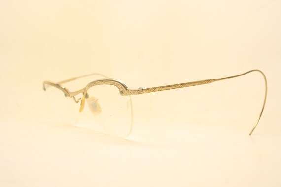 Vintage Cat Eye Glasses White Small 1960s Glasses… - image 2