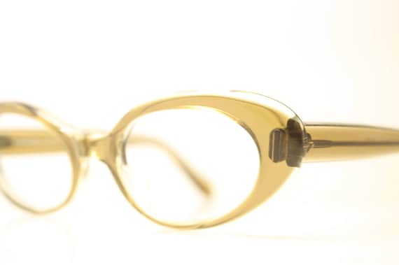 Vintage Eyewear Brownsmoke Small Cat Eye Glasses … - image 4
