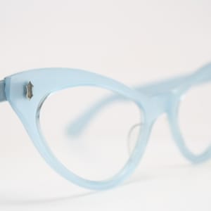 Blue Cat Eye Glasses Cateye Eyeglasses NOS Vintage Glasses